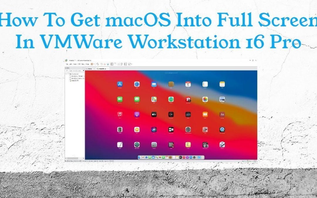 VMware fix macOS logo stuck