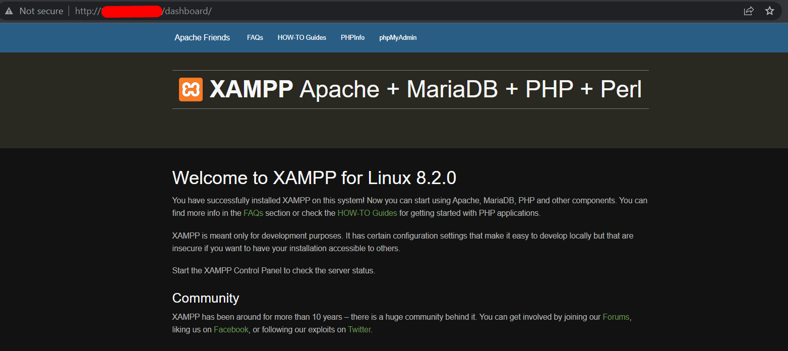 Install XAMPP Stack