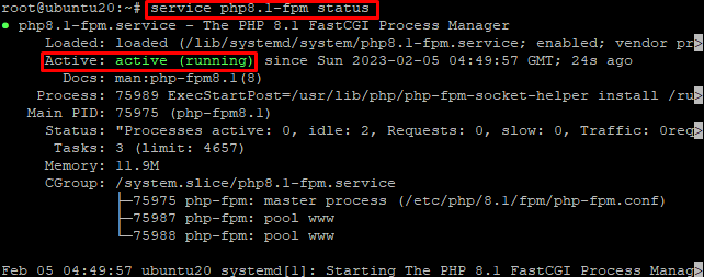 PHP Status