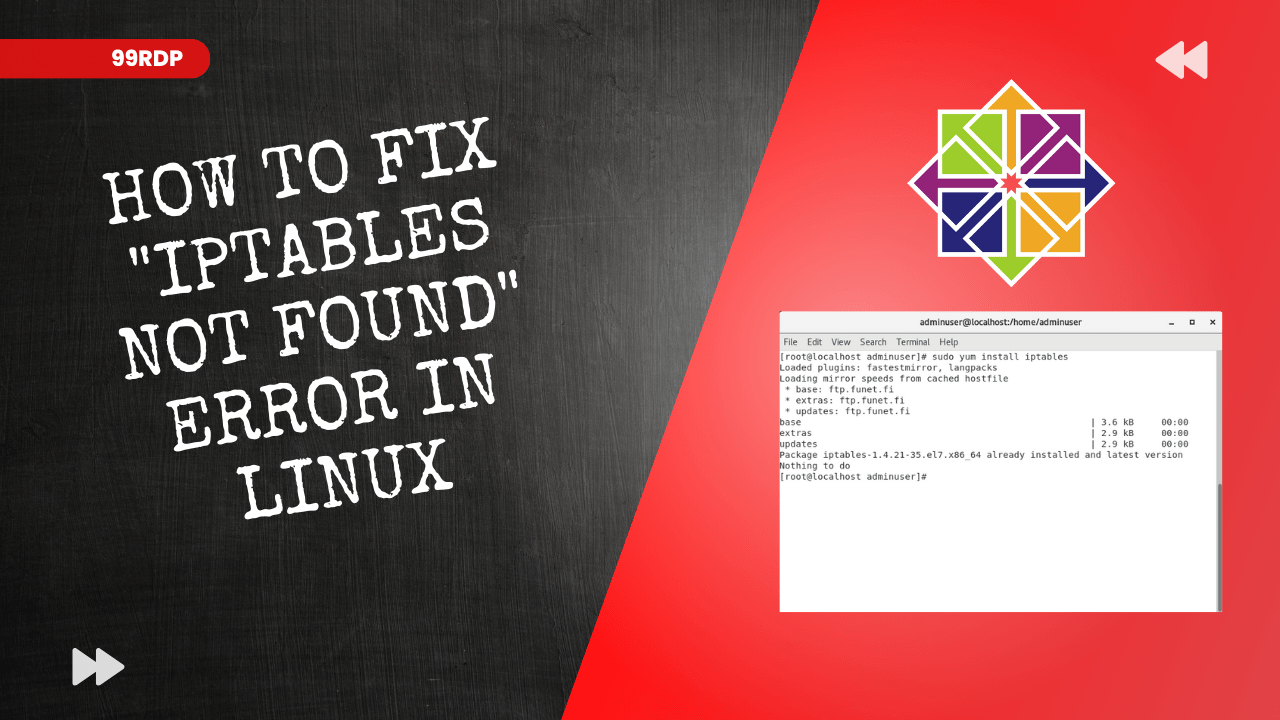 How to Fix iptables not found Error in Linux