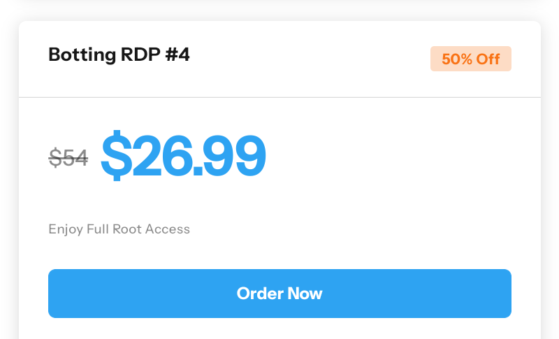 Buy botting RDP 