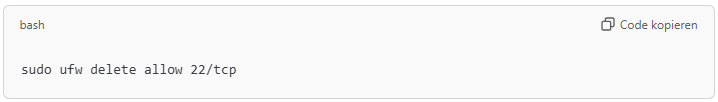 If SSH was previously allowed