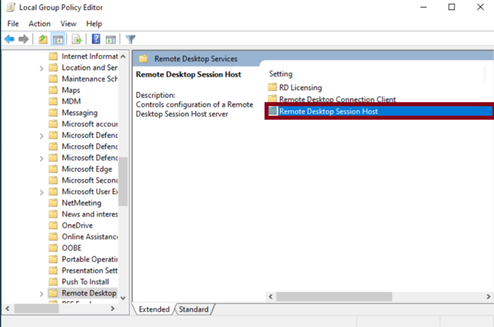 Remote desktop licence 