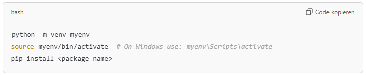 Install Packages Using