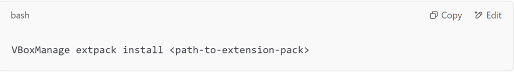 Install Extension Pack