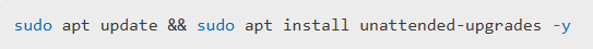 Install Unattended Upgrades