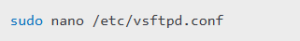 Configure vsftpd