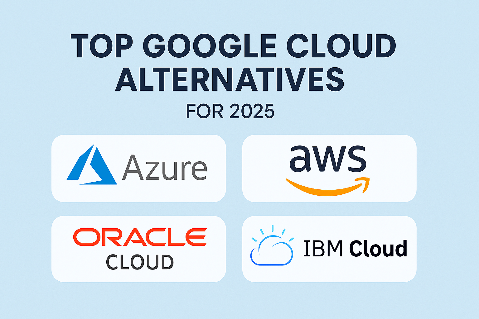 Top Google Cloud Alternatives for 2025 Top Google Cloud Alternatives for 2025