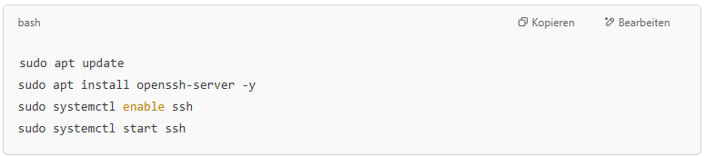 OpenSSH is installed and running