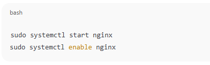 Start and Enable Nginx