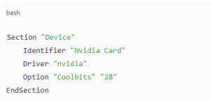 Enable Coolbits for NVIDIA GPUs