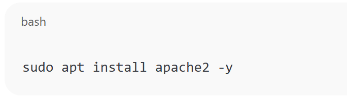 Install Apache