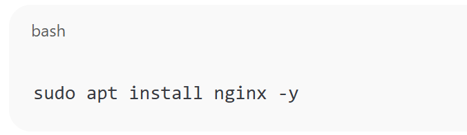 Install Nginx