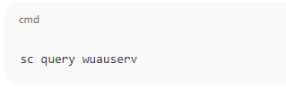 Confirm Service Status