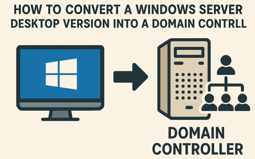 How to Convert a Windows Server Desktop Version into a Domain Controller