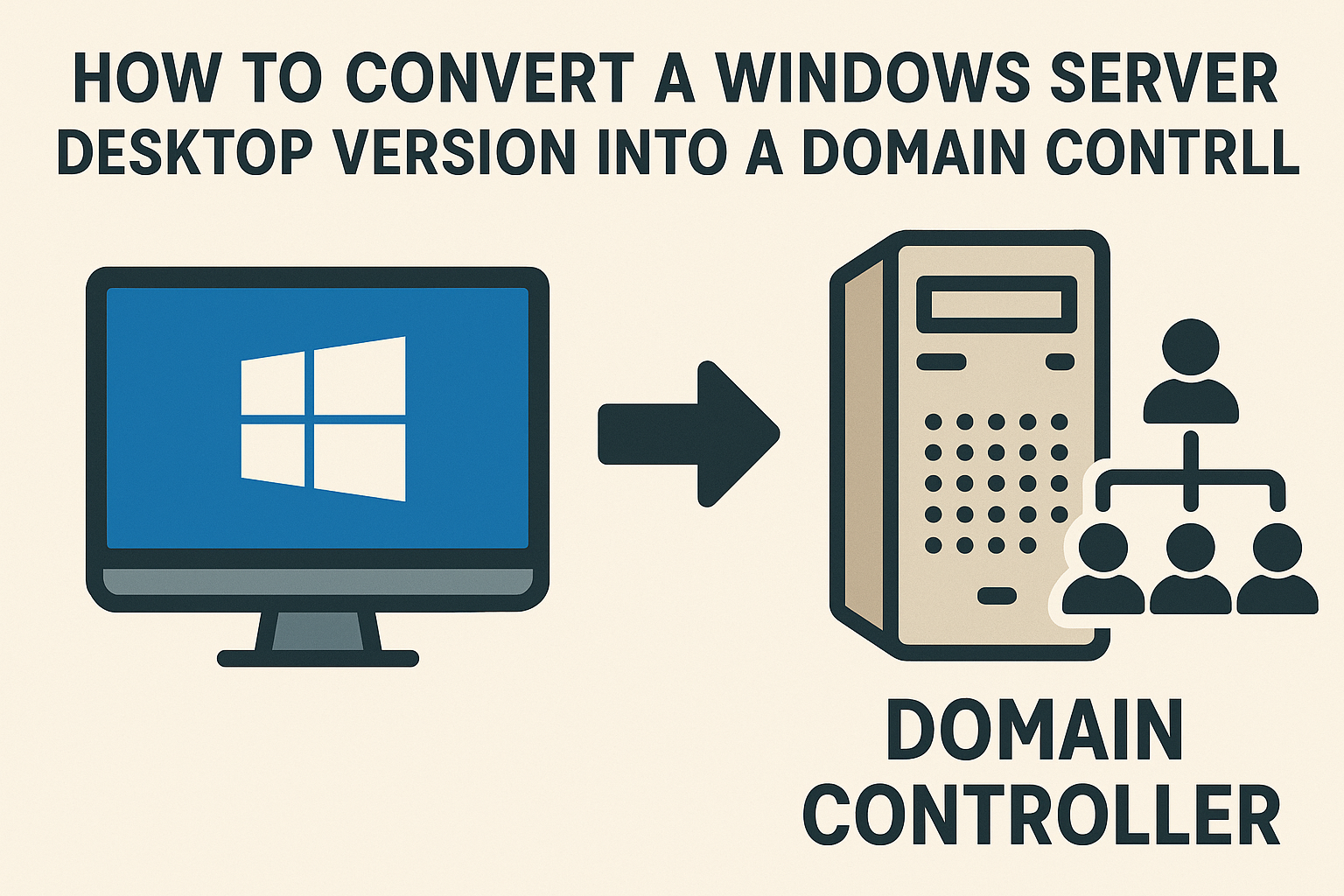 How to Convert a Windows Server Desktop Version into a Domain Controller