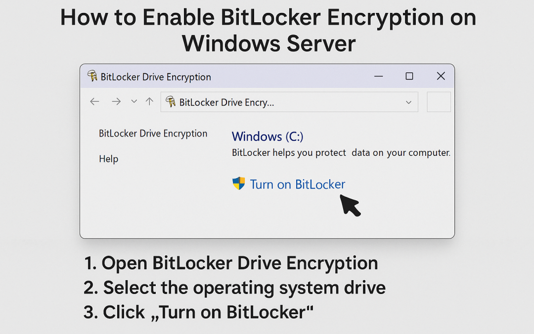 Enable BitLocker Encryption on Windows Server