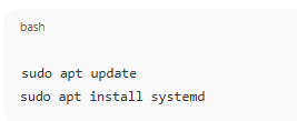 Install systemd