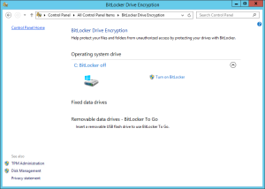 Turn On BitLocker
