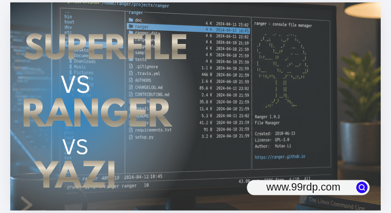 Superfile vs Ranger vs Yazi